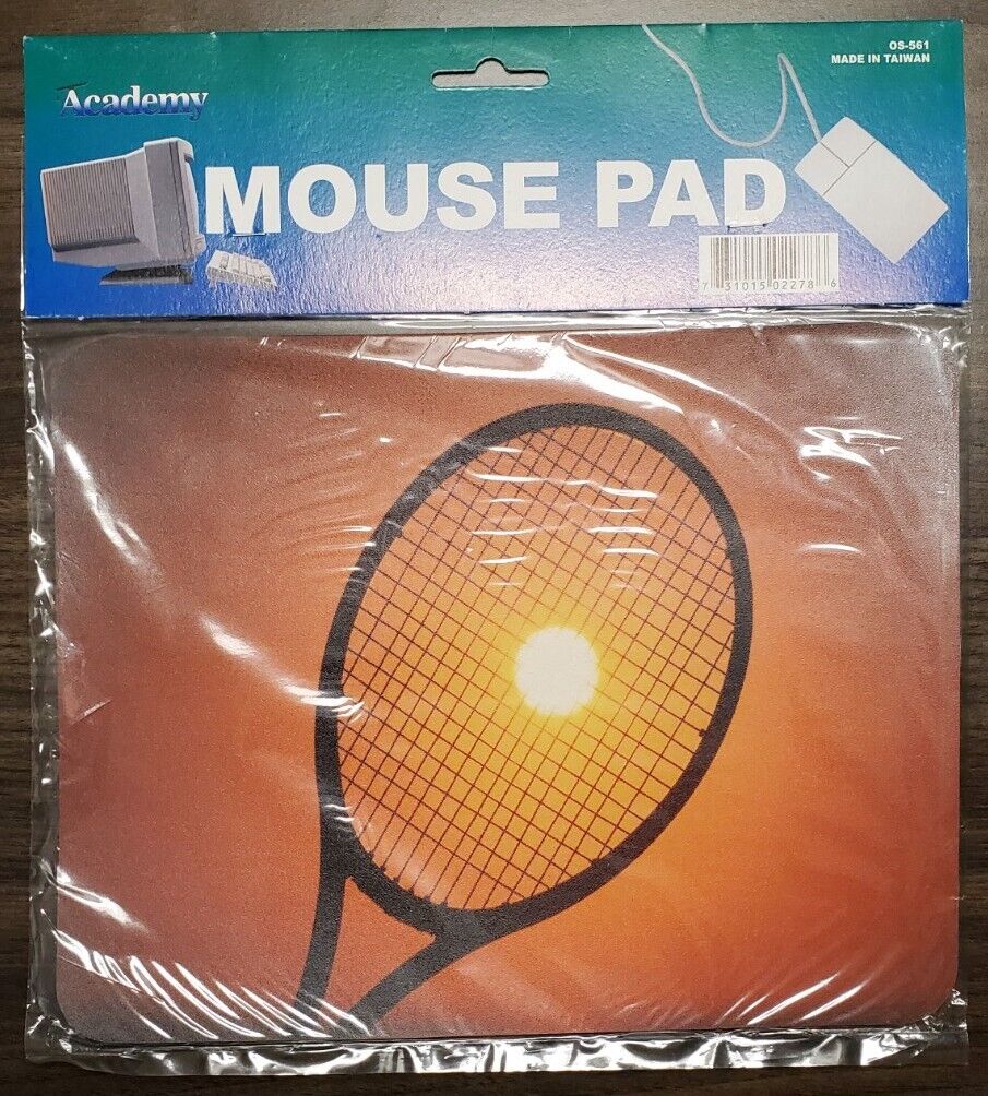 Vintage Mousepad Academy Tennis Sunset  NOS \