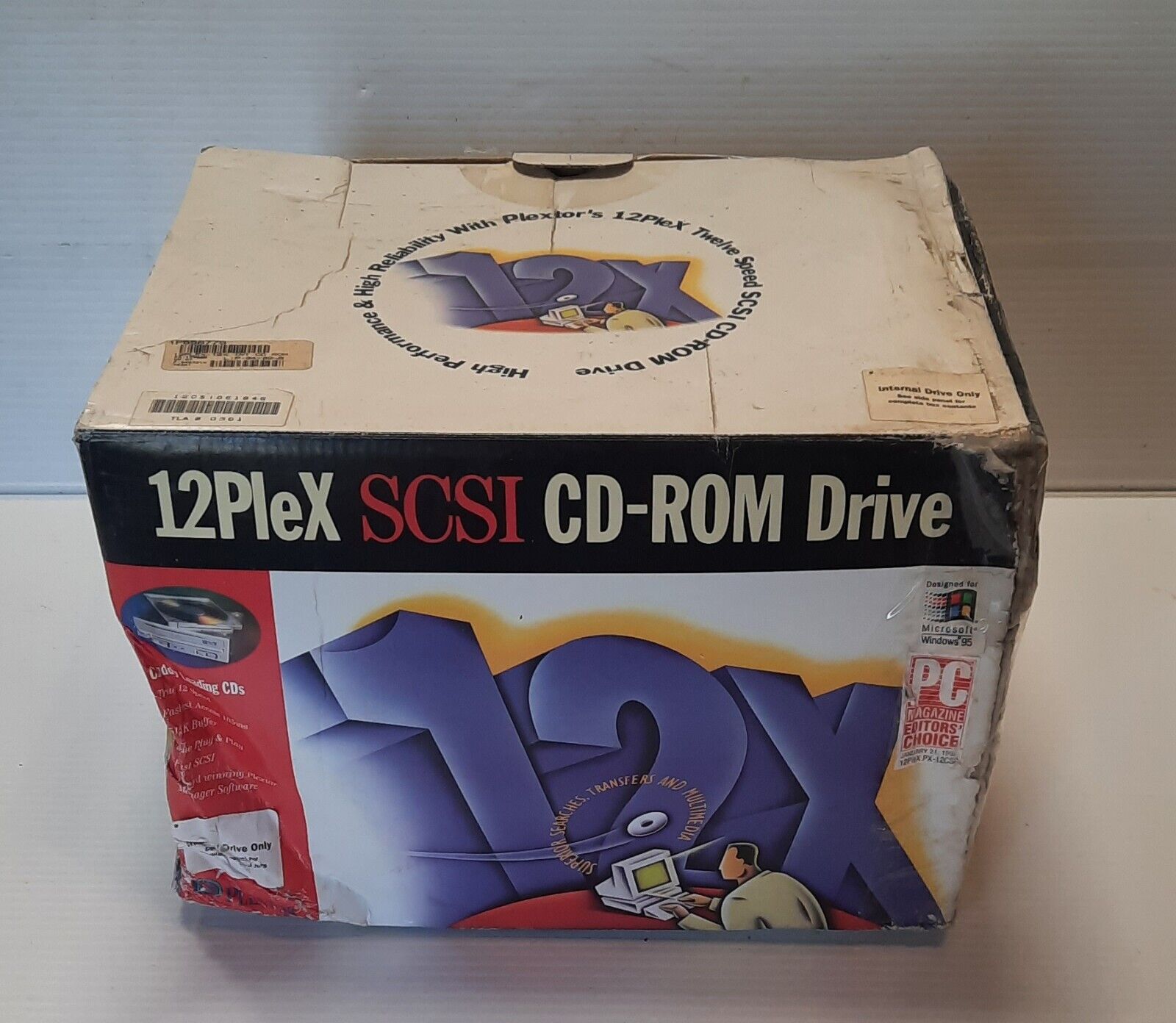 Plextor - New Open Box 12PleX CD-ROM SCSI Drive, New Old Stock