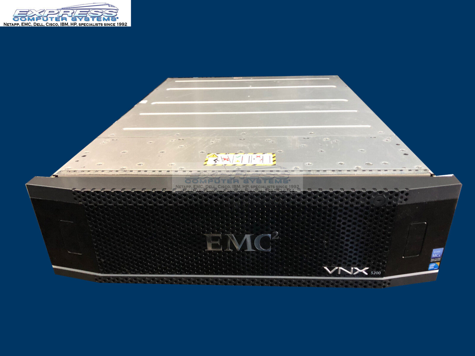 EMC VNX5200 BLOCK SAN Storage 5x V4-2S10-600 + 20x V4-2S10-900 8GB 1gbe w/Vault