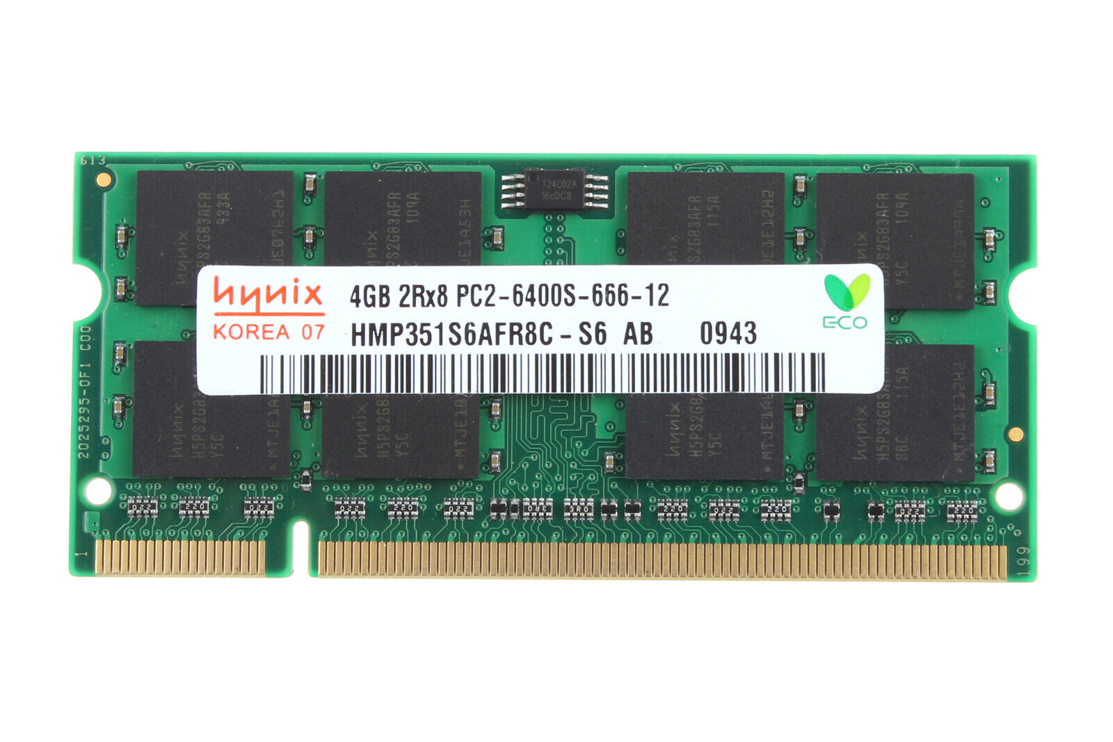 Hynix 4GB 2Rx8 PC2-6400S Laptop CL6 RAM 200Pin DDR2 800Mhz Memory SO-DIMM lot@