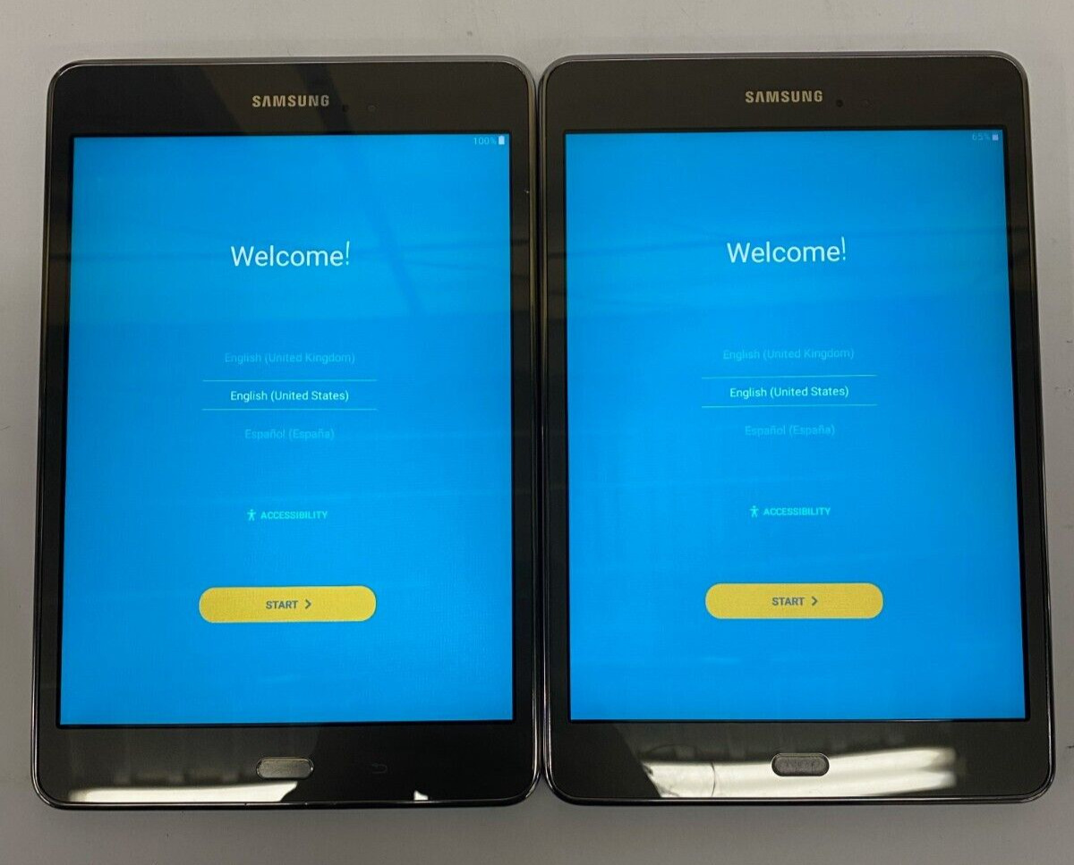 Used Lot of 2 Samsung Galaxy Tab A SM-T350 16GB WiFi