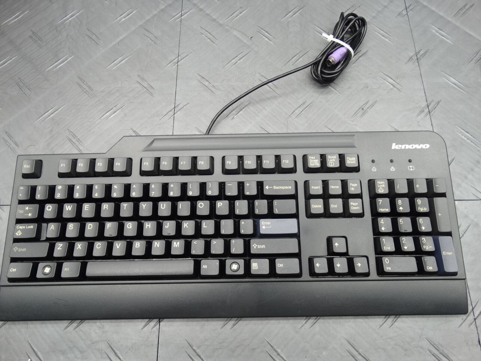 Lenovo Wired PS/2 Keyboard SK-8820 Business Pen Holder Black