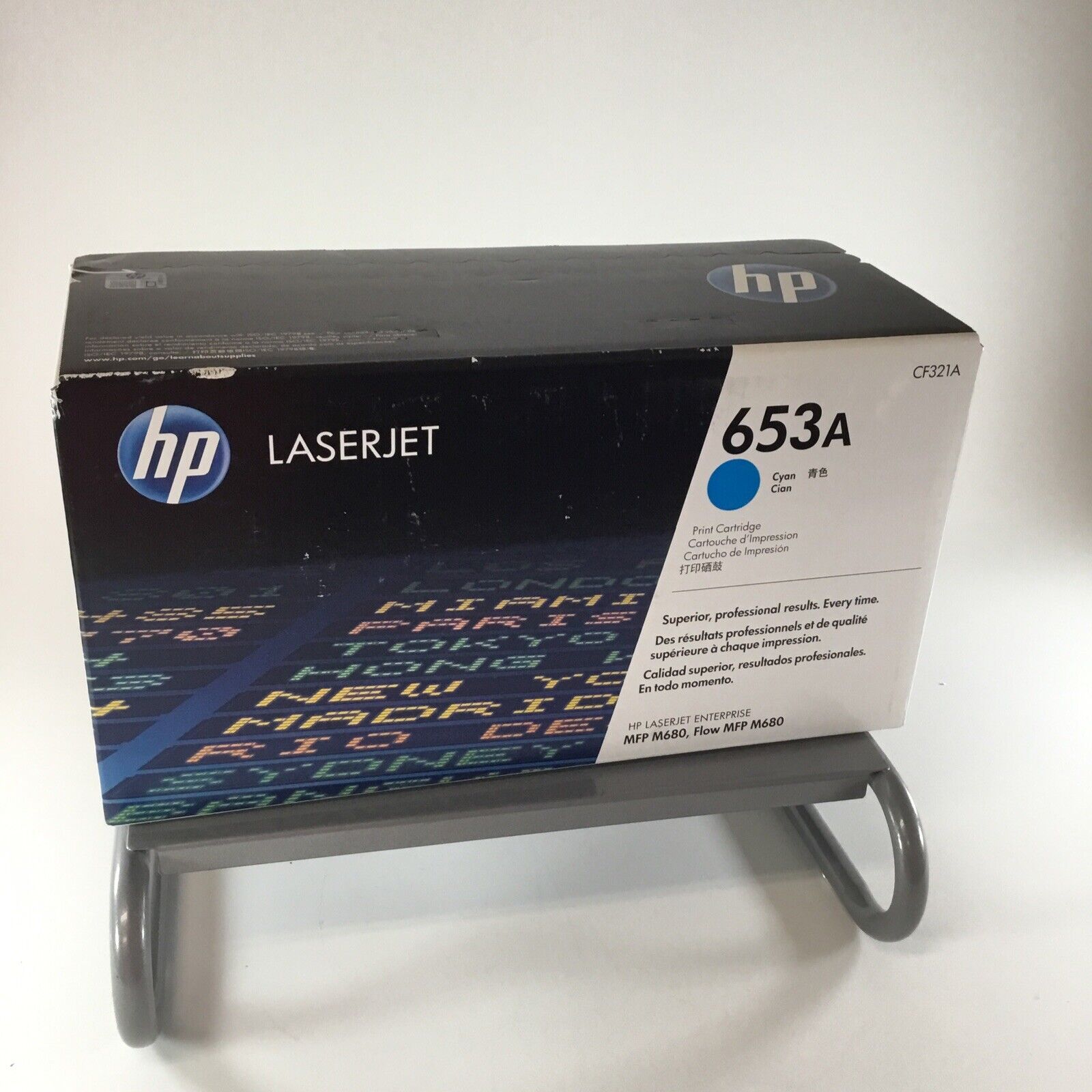 Genuine New Sealed HP 653A Cyan Printer Toner Cartridge CF321A For HP LaserJet