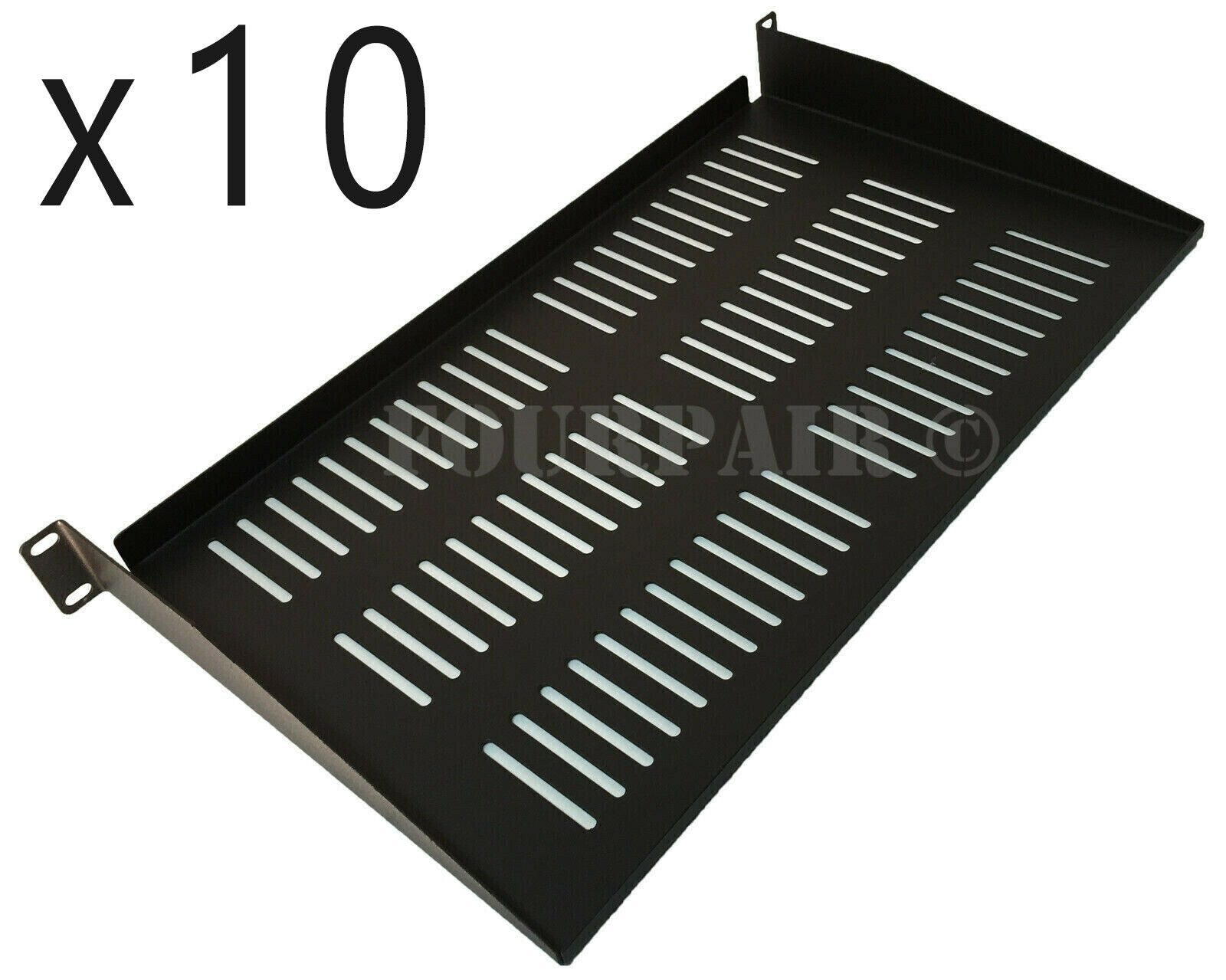 10 Pack 1 Space Vented Cantilever Relay Rack Mount Server Shelf 19\