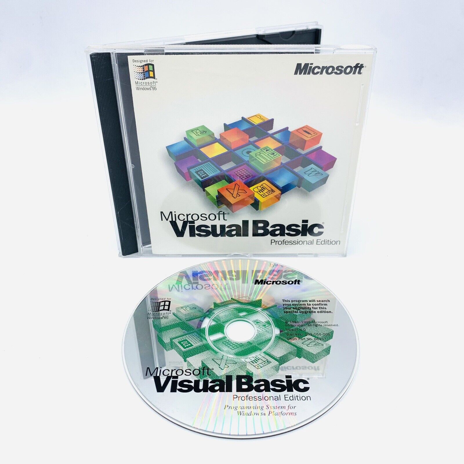 Microsoft Visual Basic 4.0 Professional Edition w/ CD Key, Tested Fast 