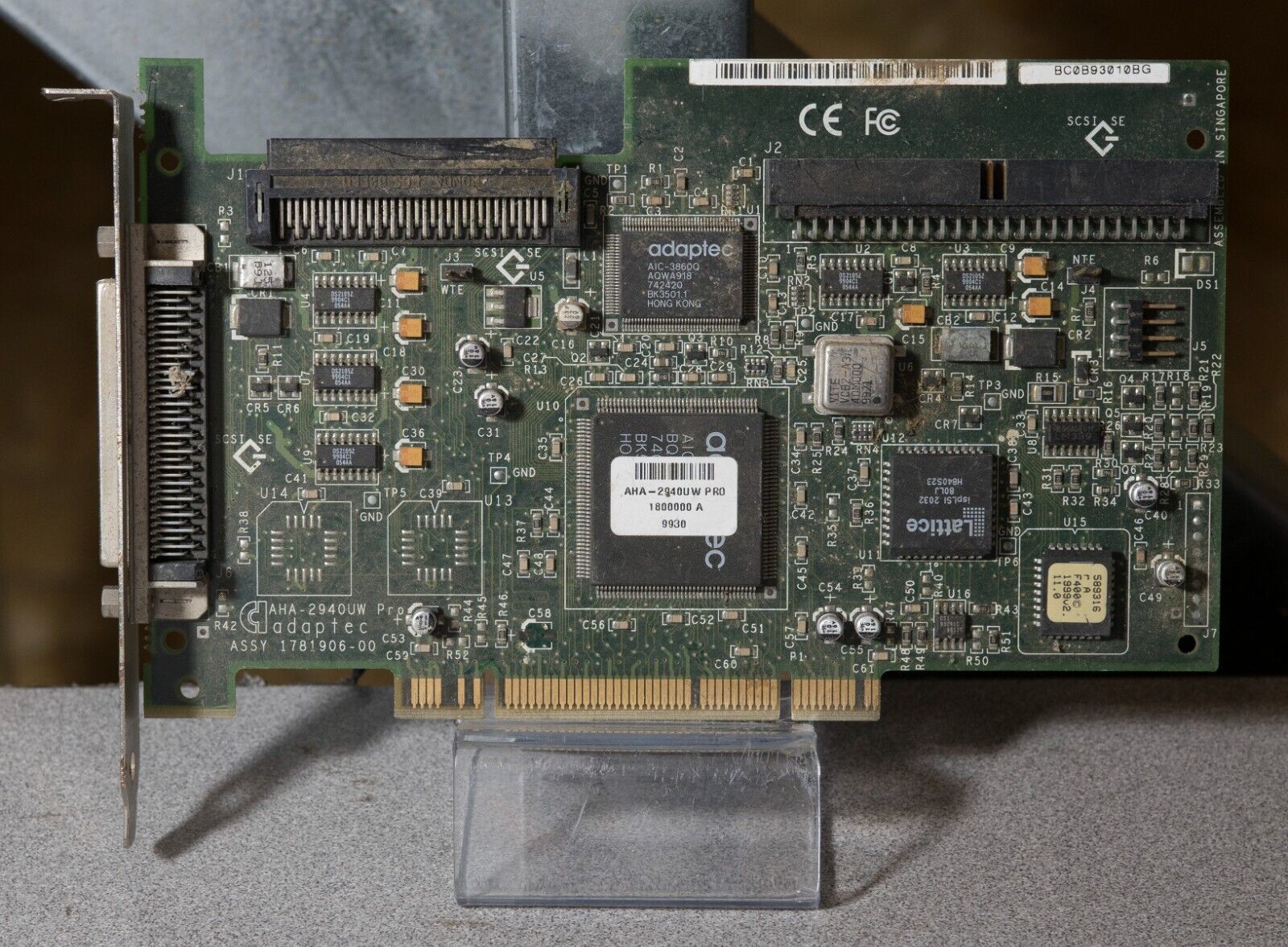 Vintage Adaptec AHA-2940UW ultra wide SCSI controller PCI ISA308