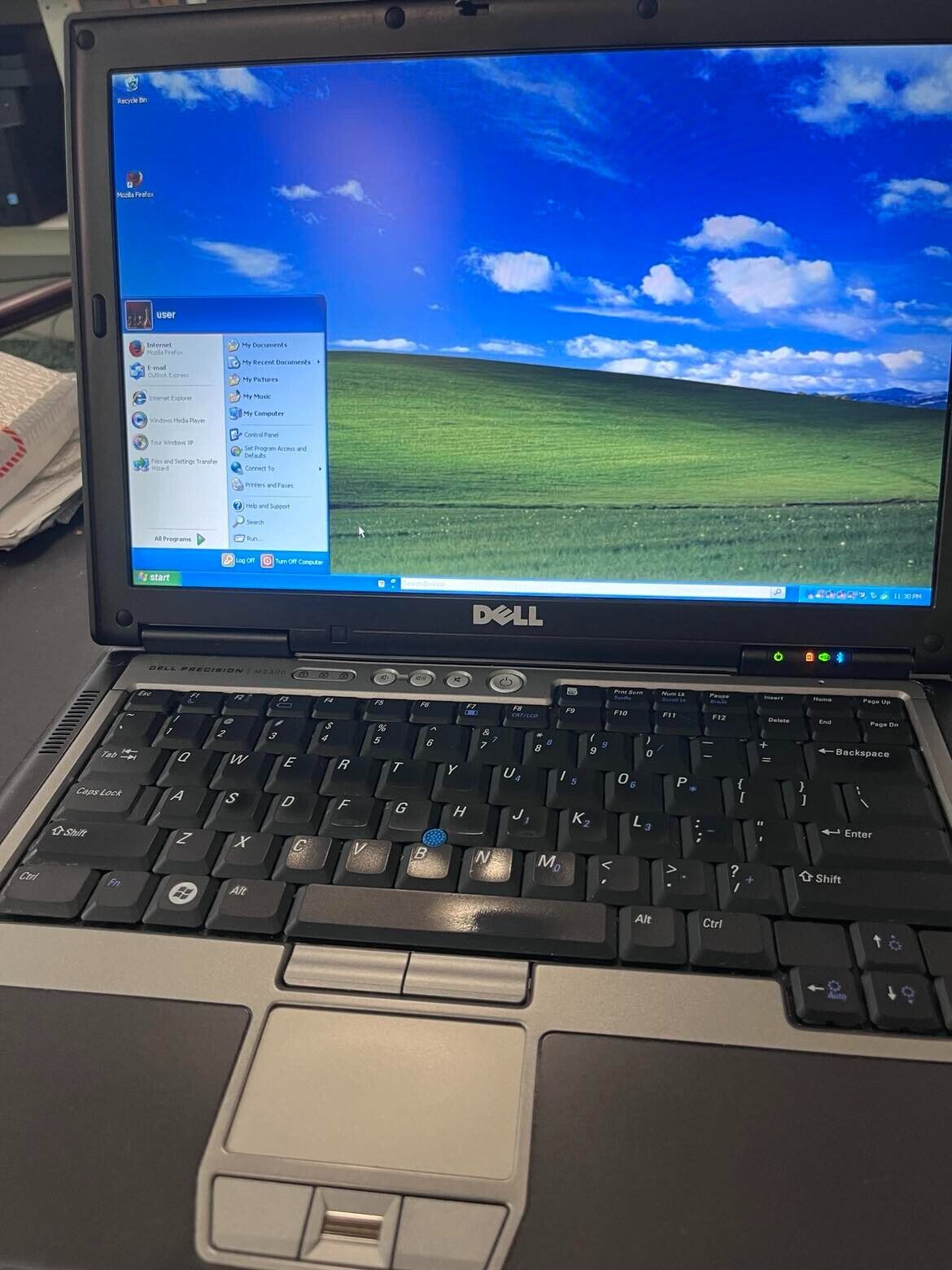 Dell CAD Laptop Duo Windows XP Pro 128gb SSD 2gb RS232 DB9 Serial Com Port