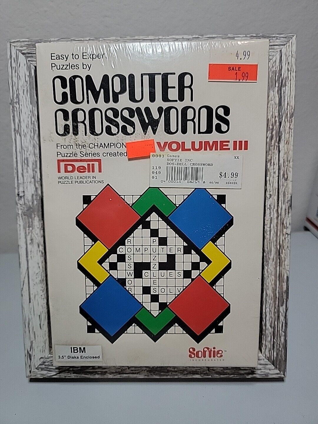 Vintage NIB Computer Crosswords Volume 111 created by Dell- 1984 BRAND NEW