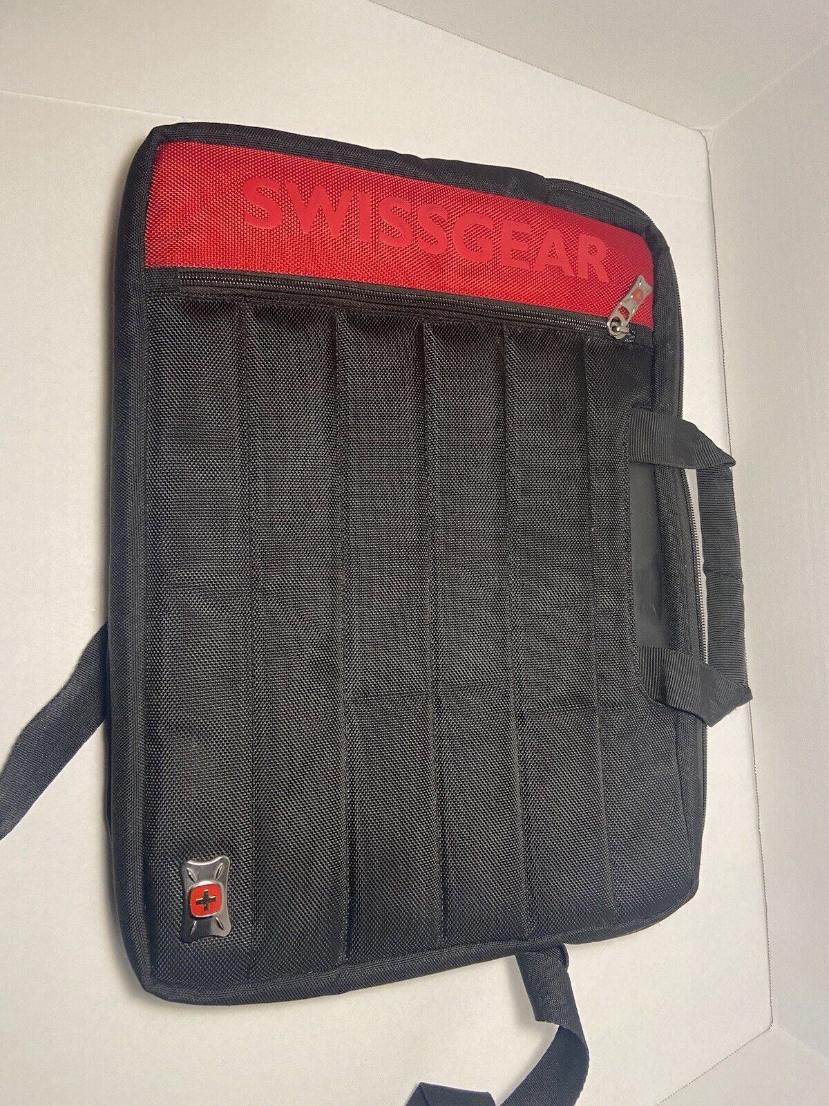 Swiss Gear 15” Laptop Shoulder Strap Computer Case Messenger TravelBag Red Black