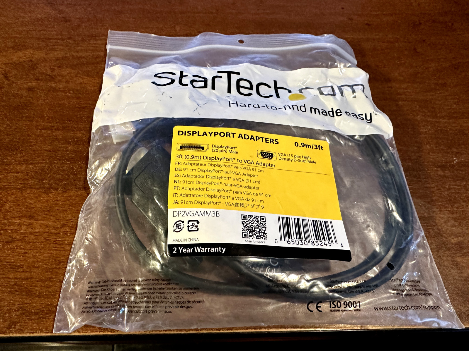Startech 3ft 1920 x 1200 VGA to DisplayPort Cable