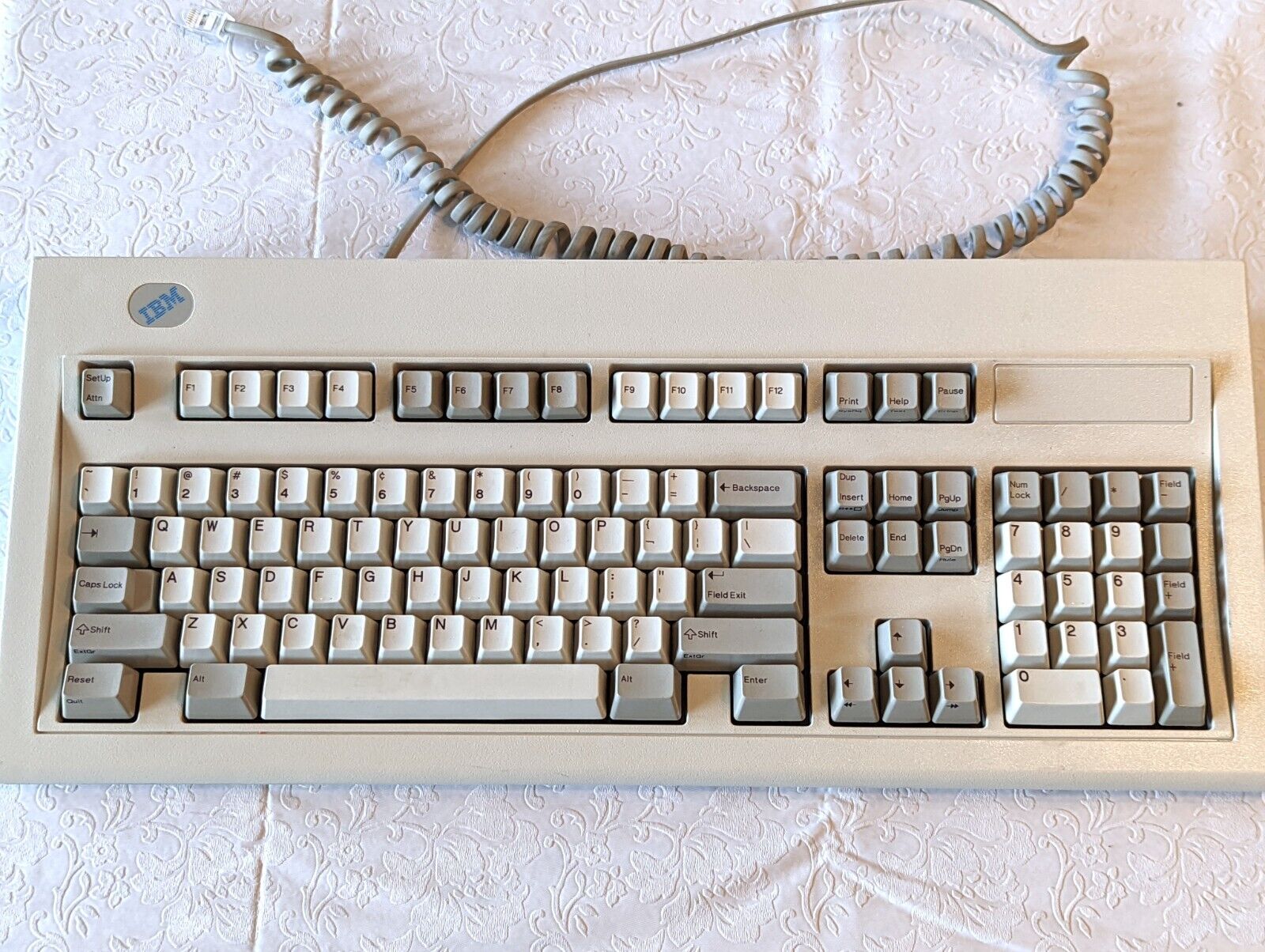 Rare 1993 IBM Model M terminal keyboard RJ45 P/N 1395665 exceptional conditions