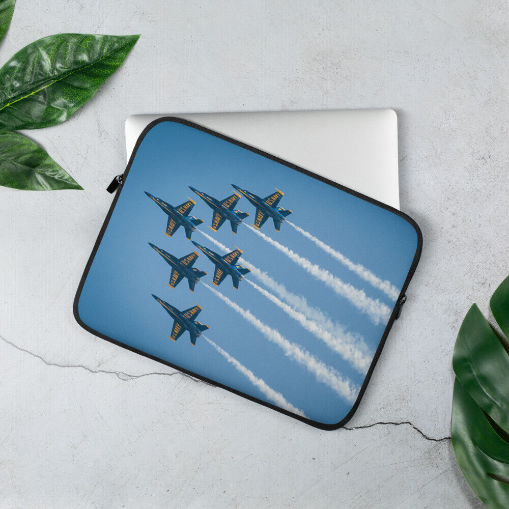 US Navy Blue Angels Military Airplane Lap Top Laptop Sleeve Cover Case