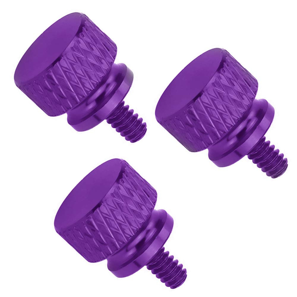 10pcs Purple Anodized Aluminum Computer Case Thumbscrews for Computer Cover