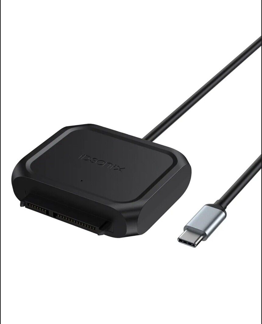 NEW iDsonix SATA Hard Drive to USB C Adapter Model # YQ02-25C3
