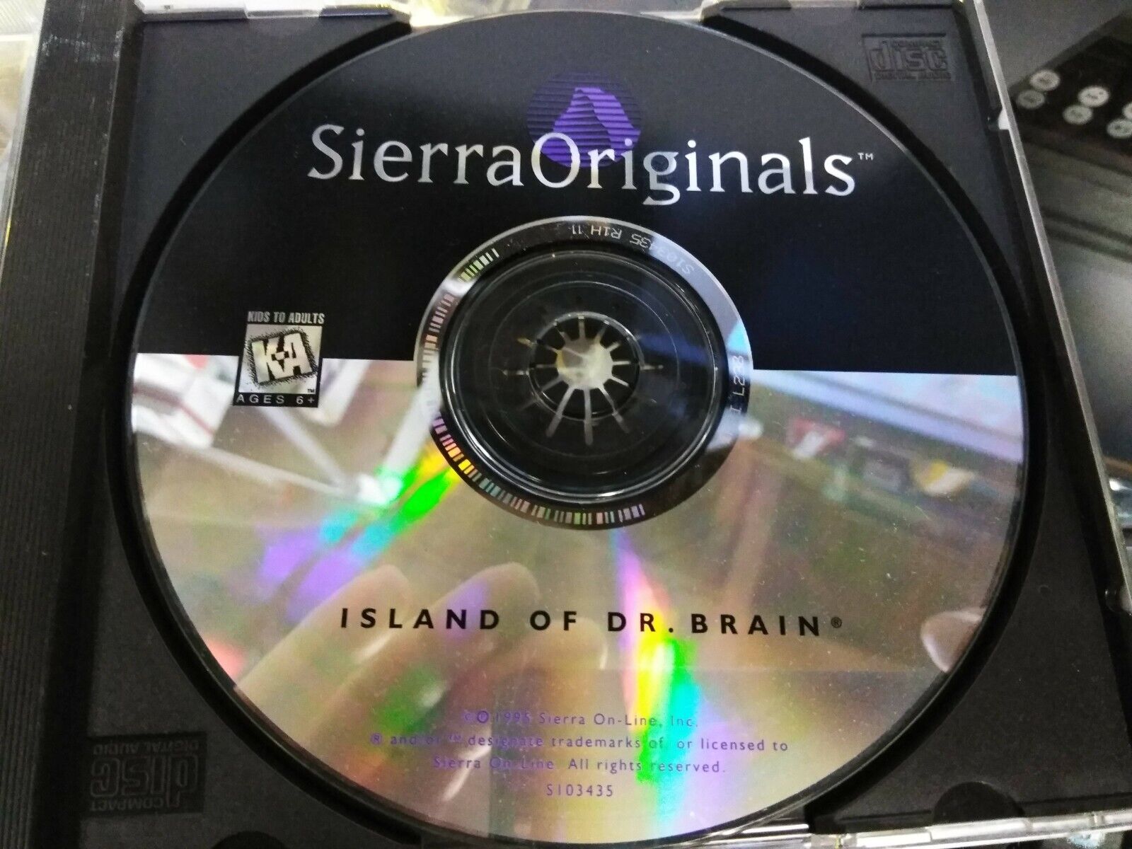 VINTAGE SIERRA ORIGINAL GAME - The Island of Dr. Brain PC CD Learn Math Physics