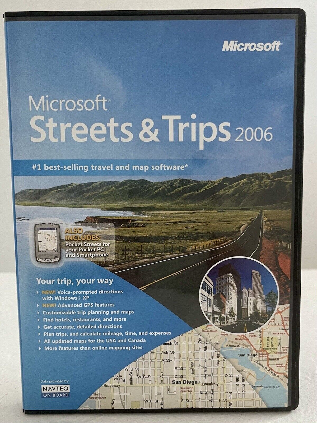 Microsoft Streets and Trips 2006 Software 2 CD Set With Booklet (No GPS Locator)
