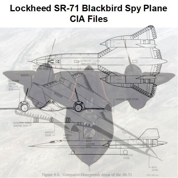 Lockheed SR-71 Blackbird Plane CIA Files USB Drive
