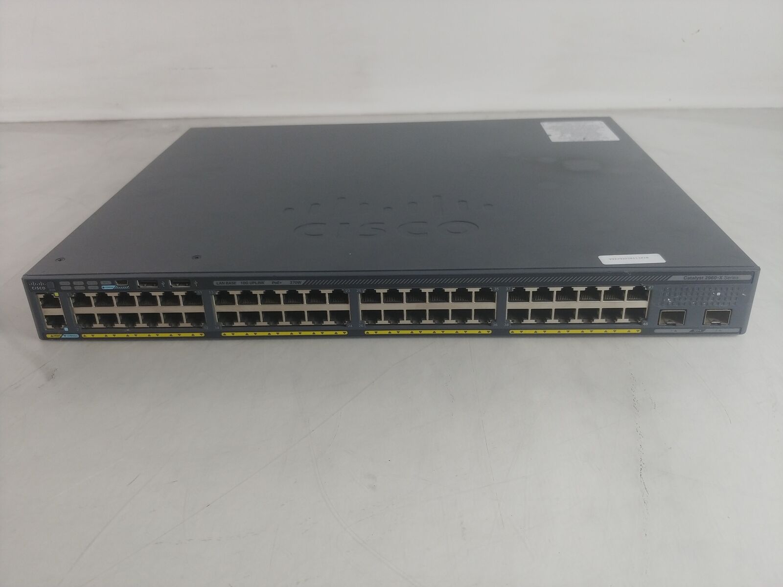 Lot of 2 Cisco Catalyst WS-C2960X-48LPD-L 48-Port Gigabit Managed PoE+ Ethernet