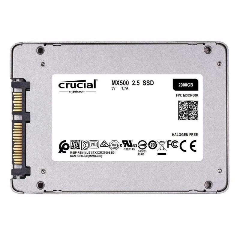 New Crucial MX500 SSD 2TB 4TB 3D NAND SATA III 2.5