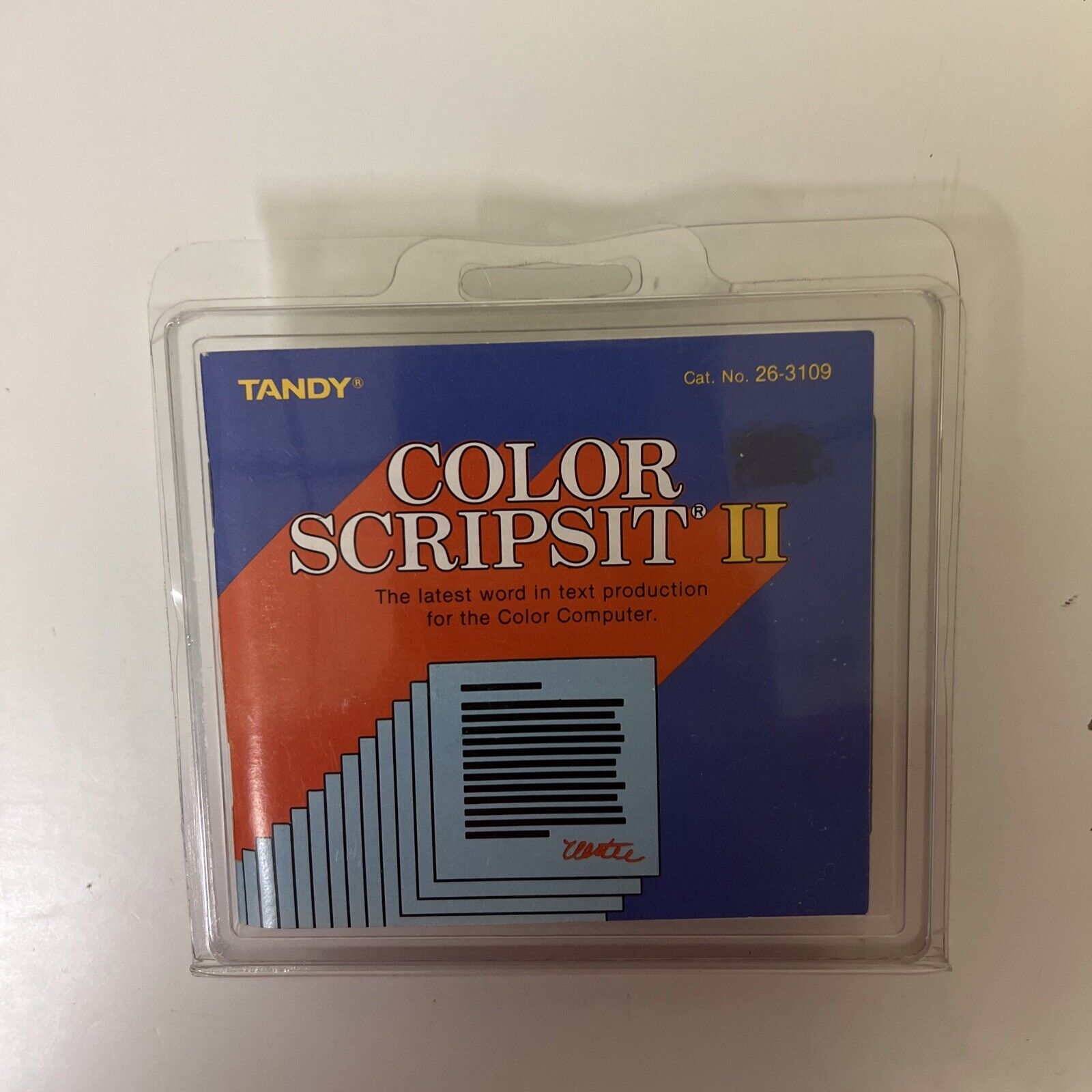 Rare New Color Scripsit II Cartridge Tandy TRS-80 Radio Shack Color Computer