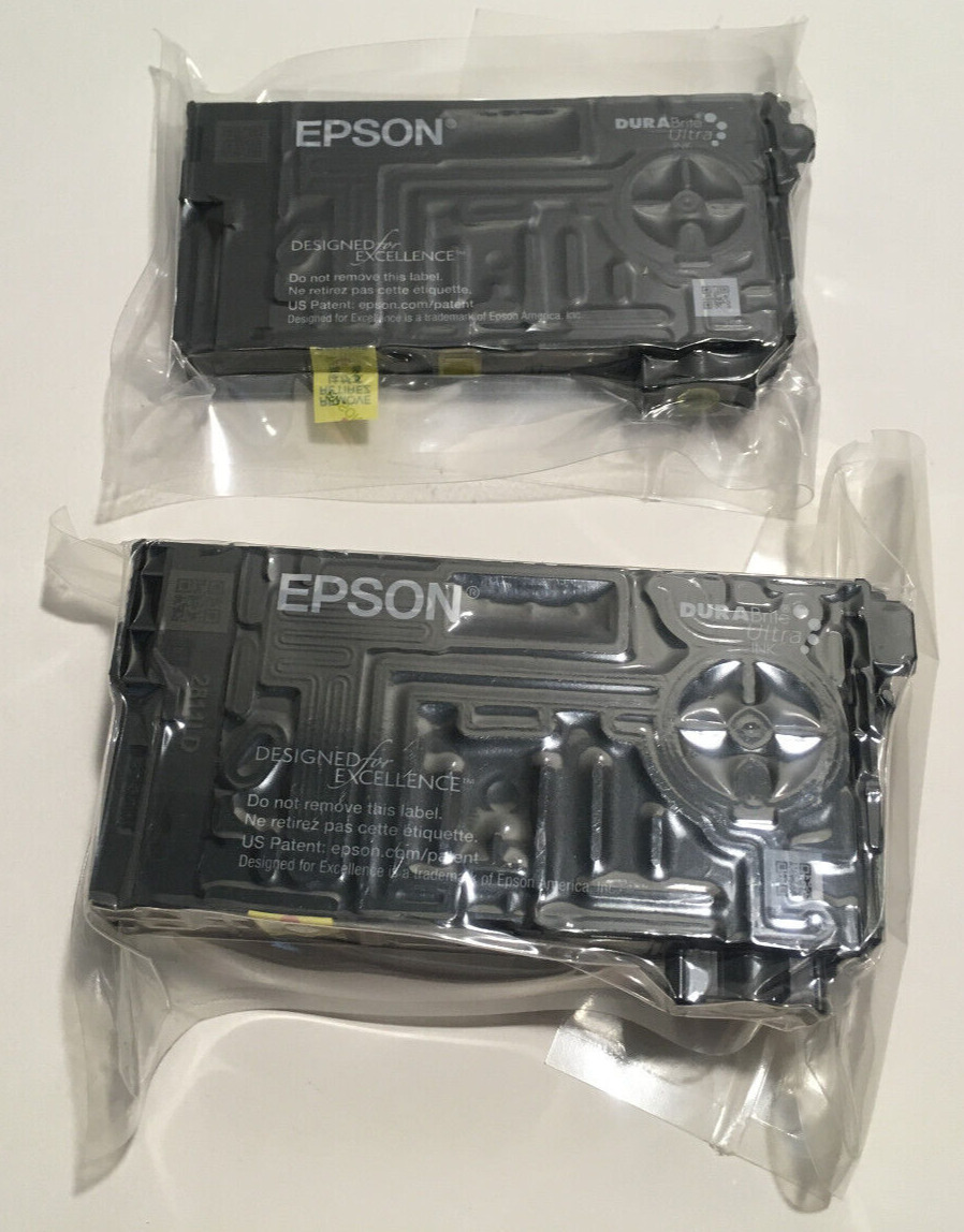 Epson 802XL Black & 802 Yellow Ink Cartridge Lot Set of 2