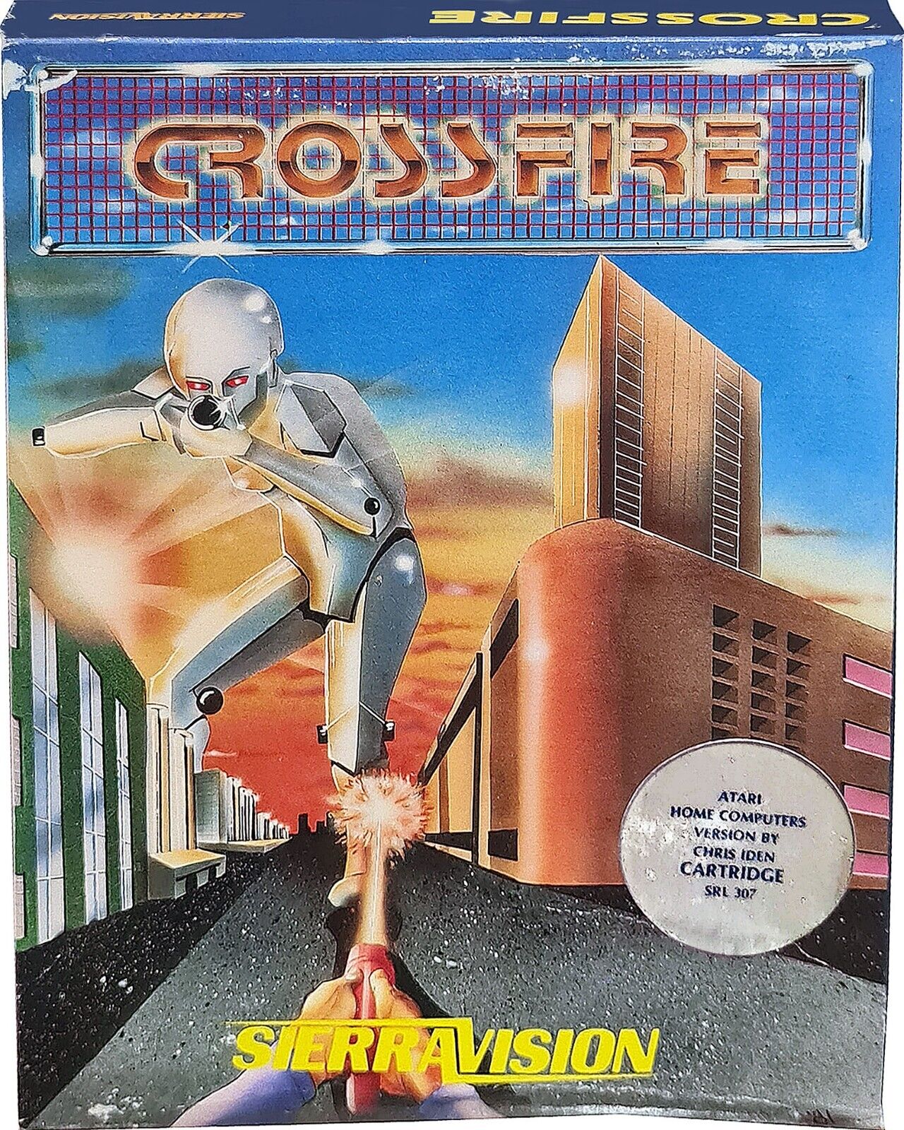 Crossfire Atari 400/800 Cartridge, Vintage 1981, New Mint in Sealed Box MISB