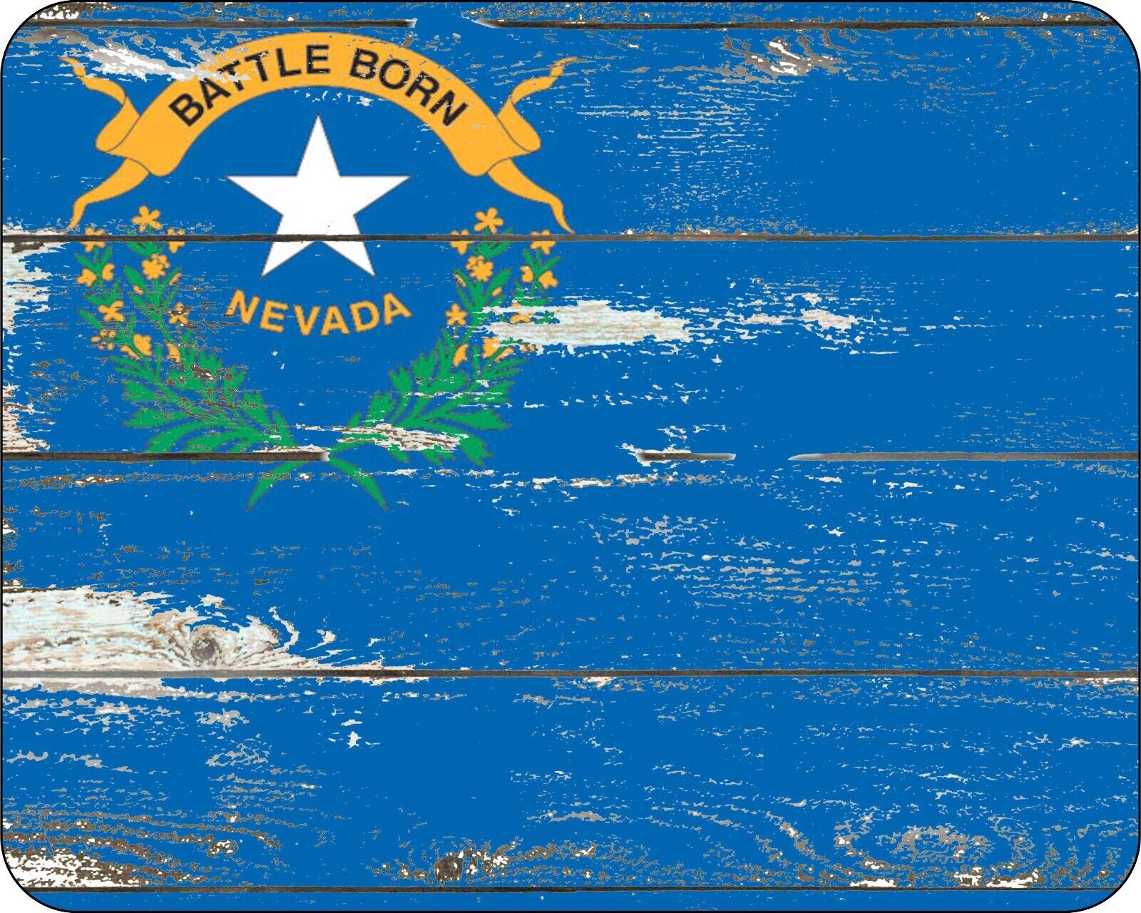 State Flag Of Nevada Mousepad 7 x 9  Distressed Art Photo mouse pad