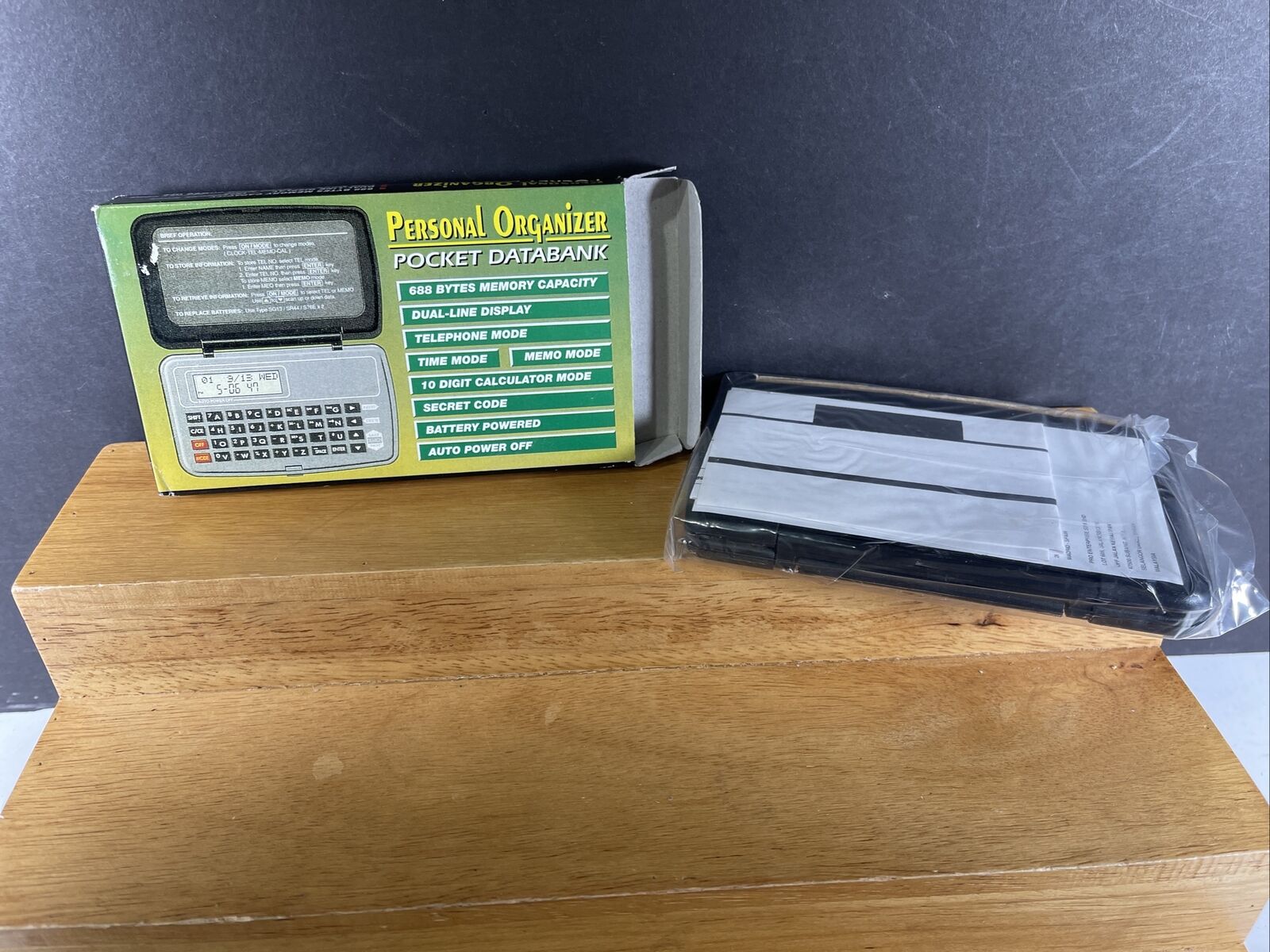 1980\'S Personal Organizer Electronic Pocket Data Bank  Vintage NOS 