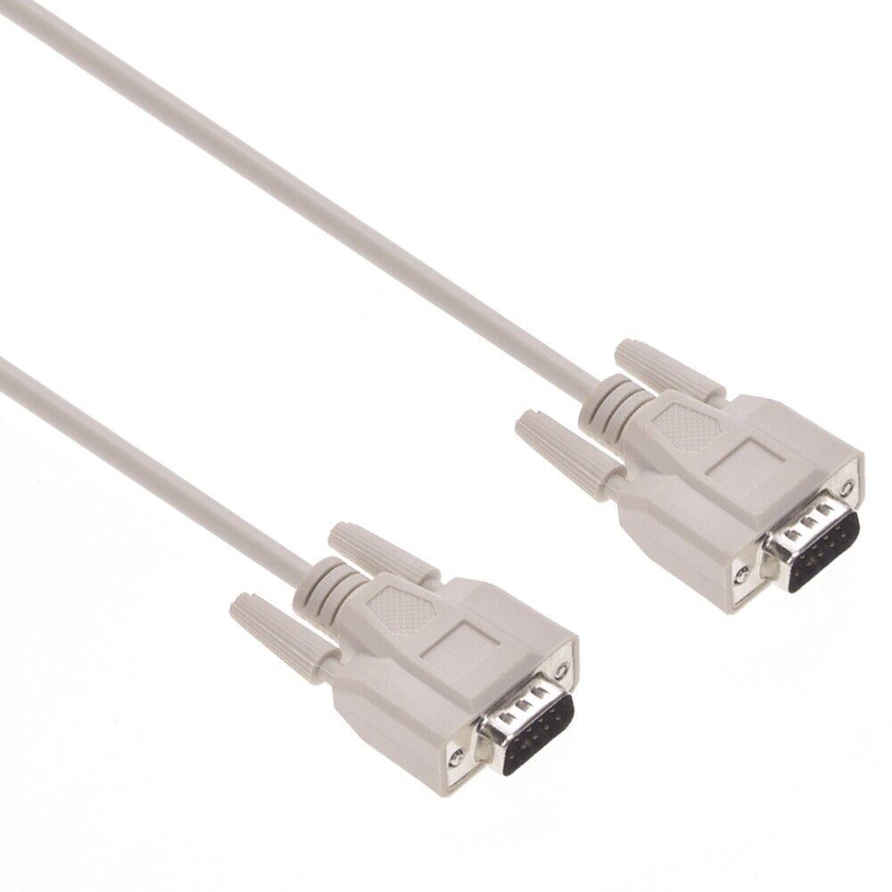 DB9 9-Pin RS232 Male to Male Serial Port Cable Straight Thru Shielded - 3ft/6ft