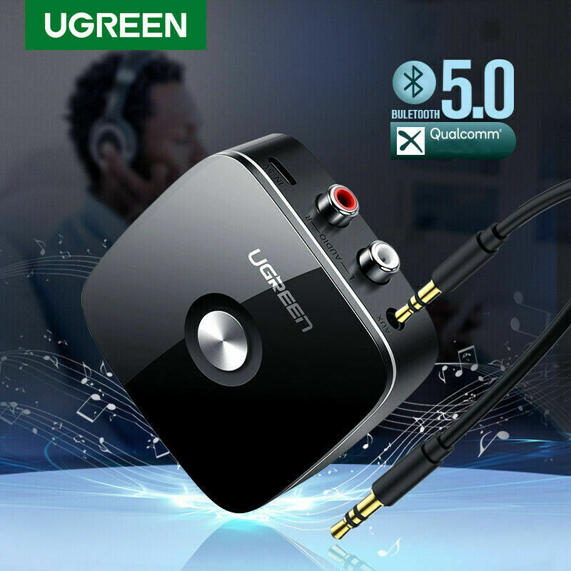 UGREEN V5.0 Wireless Bluetooth Receiver Audio Adapter with 3.5mm and 2 RCA Port