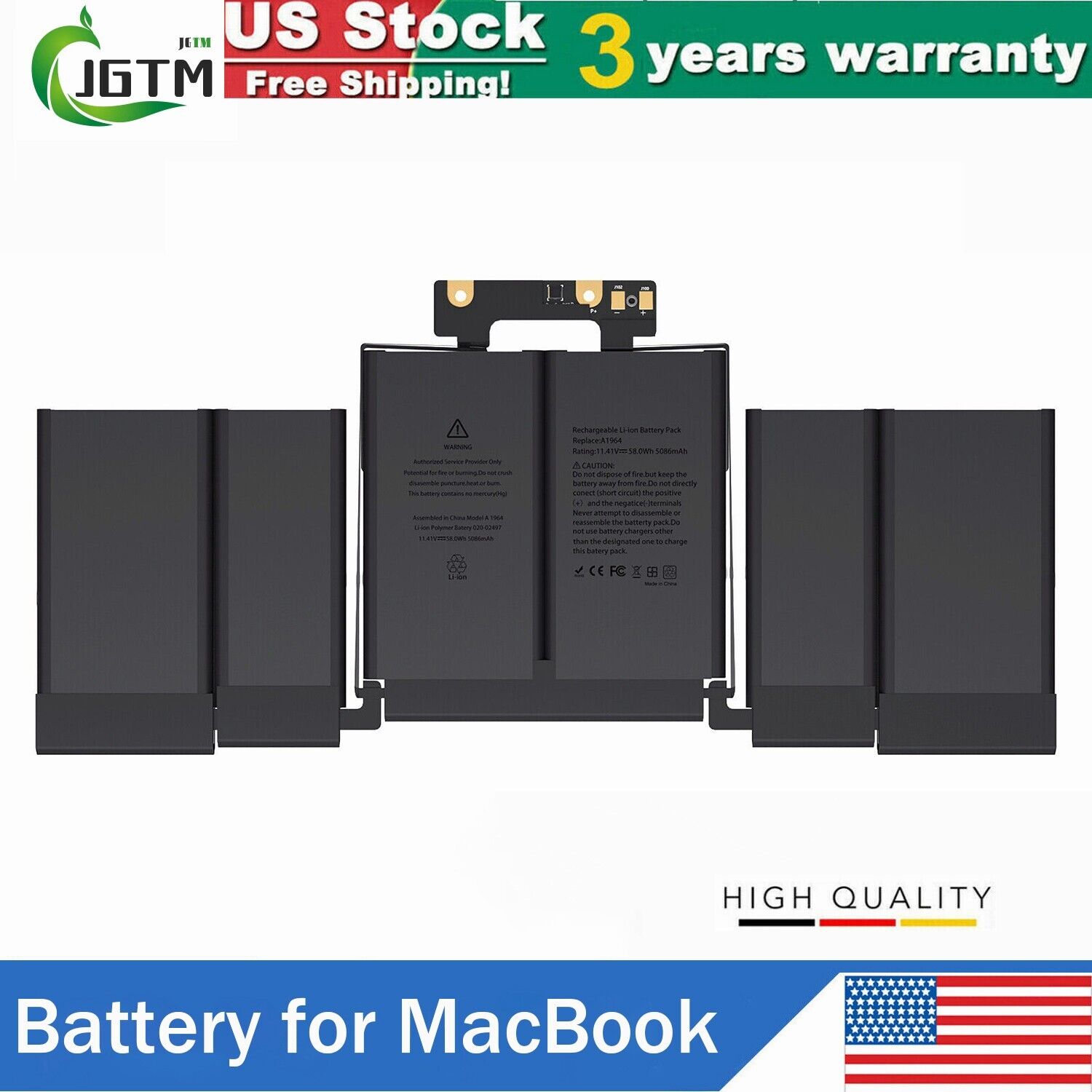 A1964 Battery for MacBook Pro 13\