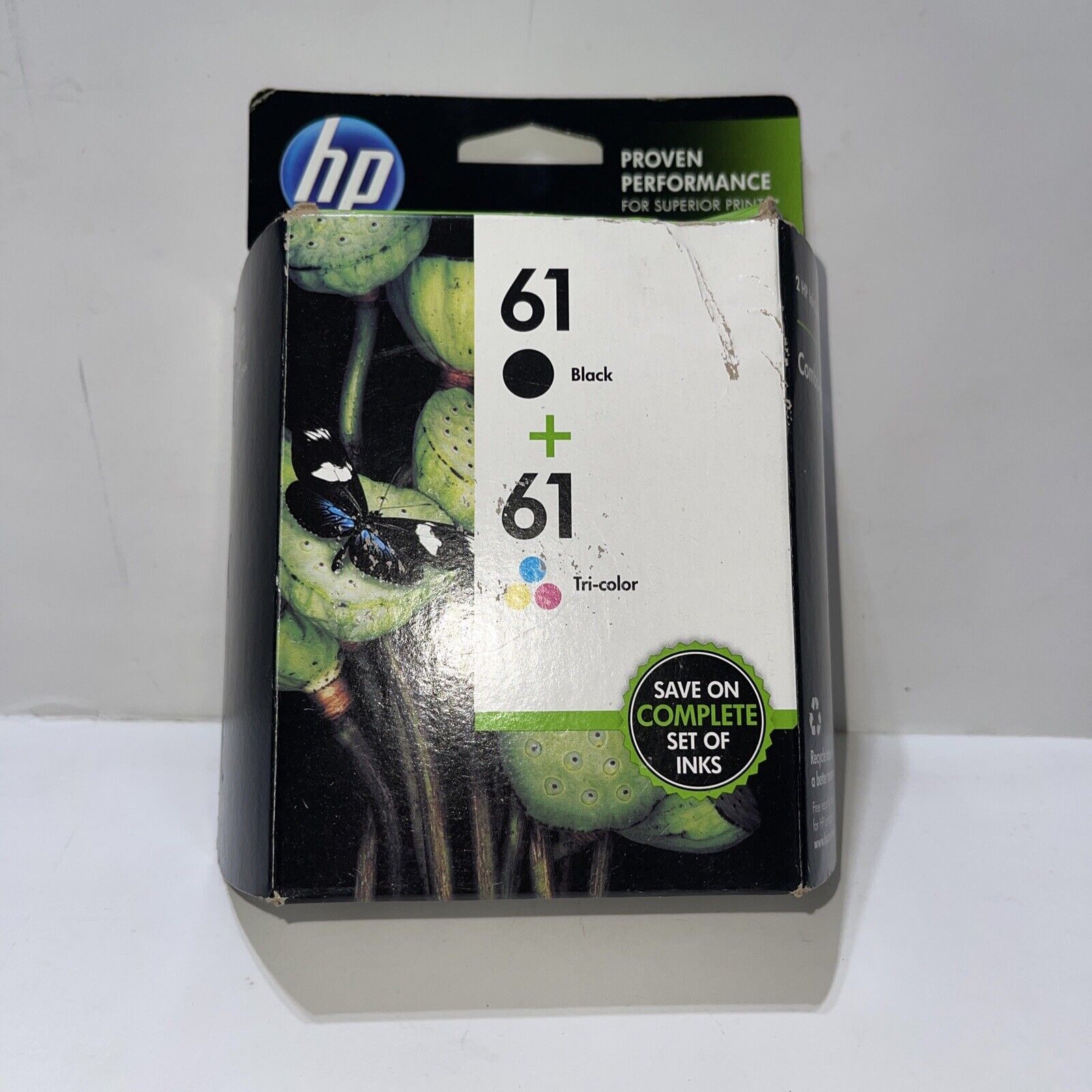 Genuine HP 61 Black Tri Color Ink Cartridges Combo 2-Pack Original 10/2013
