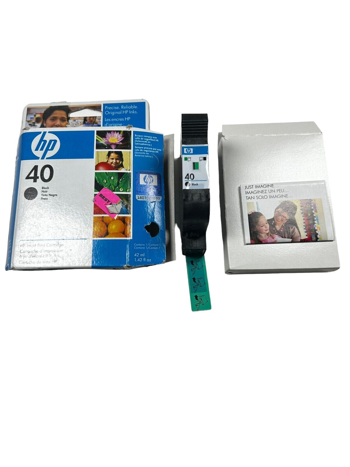 HP Genuine Ink 40 Black 51640A DeskJet Expired 12/2009 Open Box