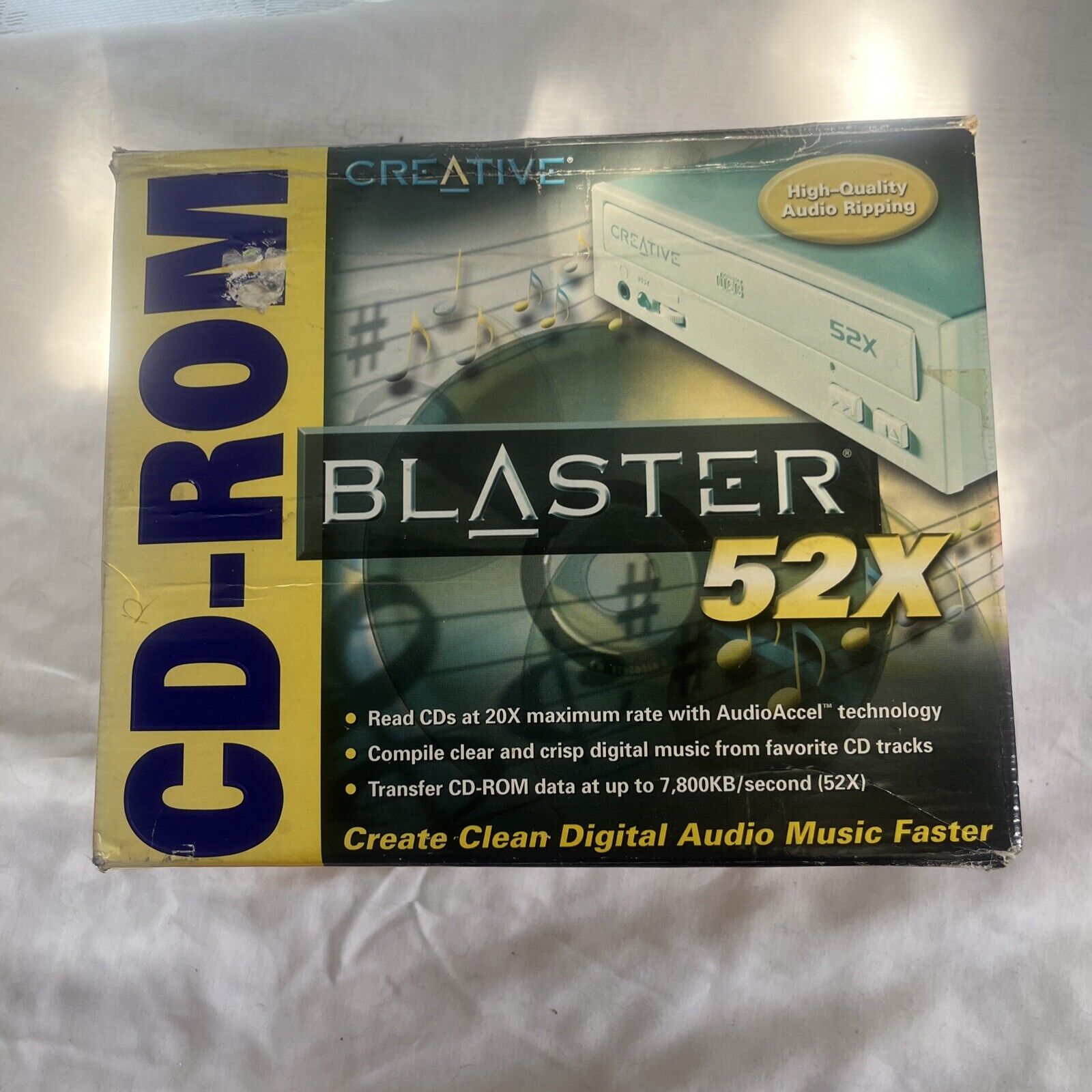 Creative CD Rom Blaster 52X MK4108 Vintage CD5220F/5233E IDE Drive New