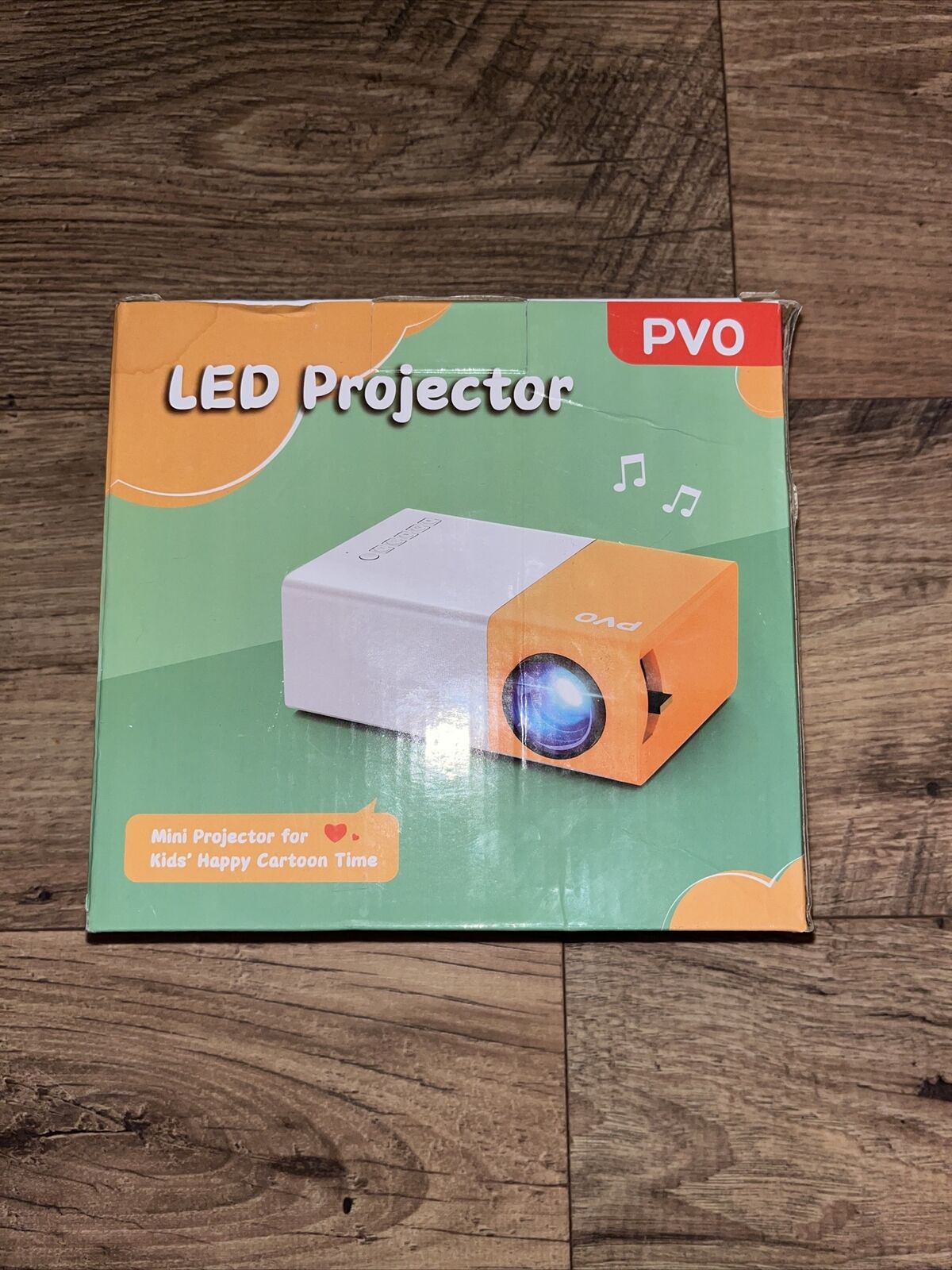 PVO 300 Pro Mini LED Portable Kids Projector for Cartoon,Indoor/Outdoor YG300PRO
