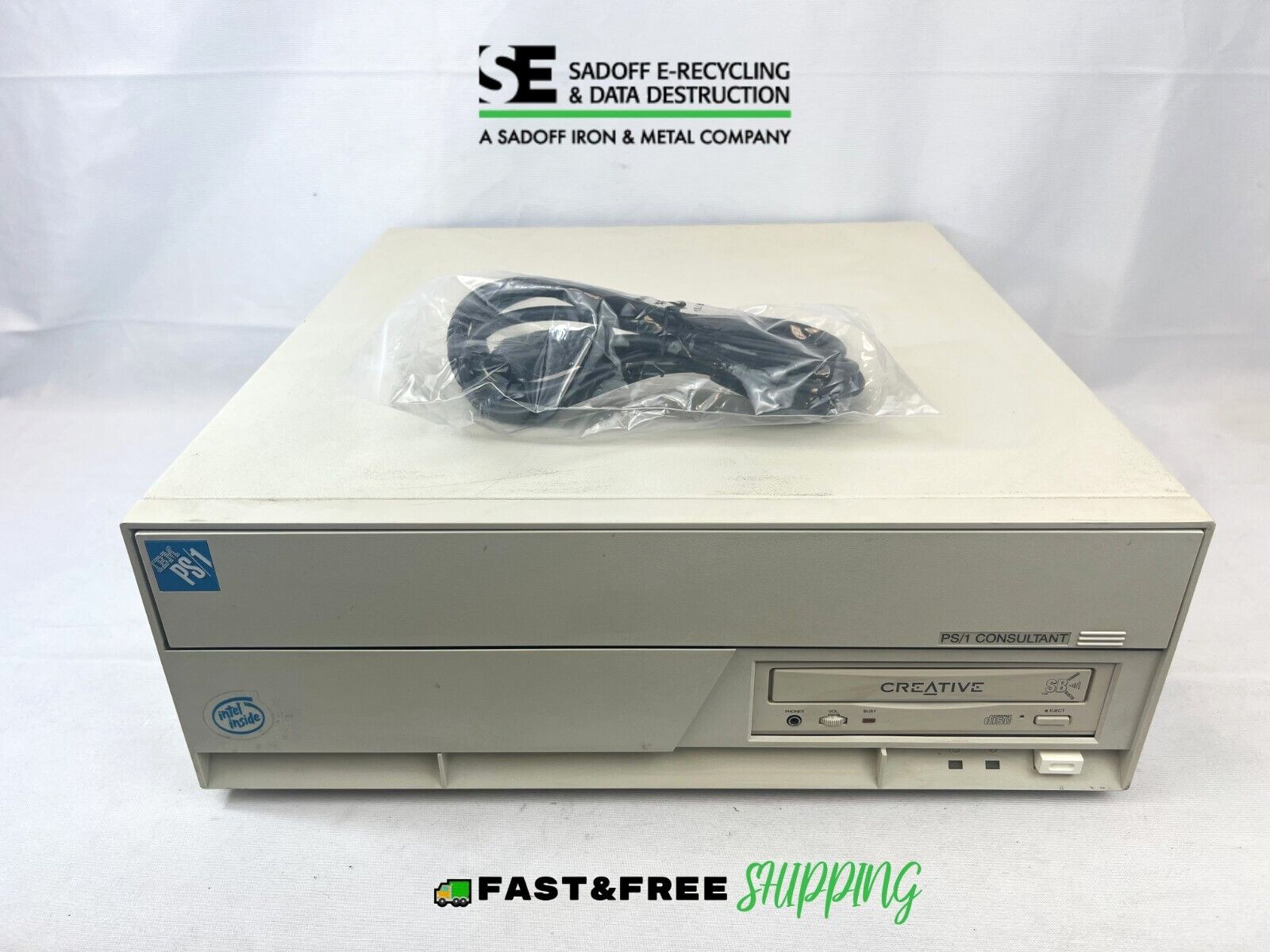 (W) IBM PS/1 CONSULTANT 486SX 33MHZ 2155A-24C - No HDD & CPU [VINTAGE]