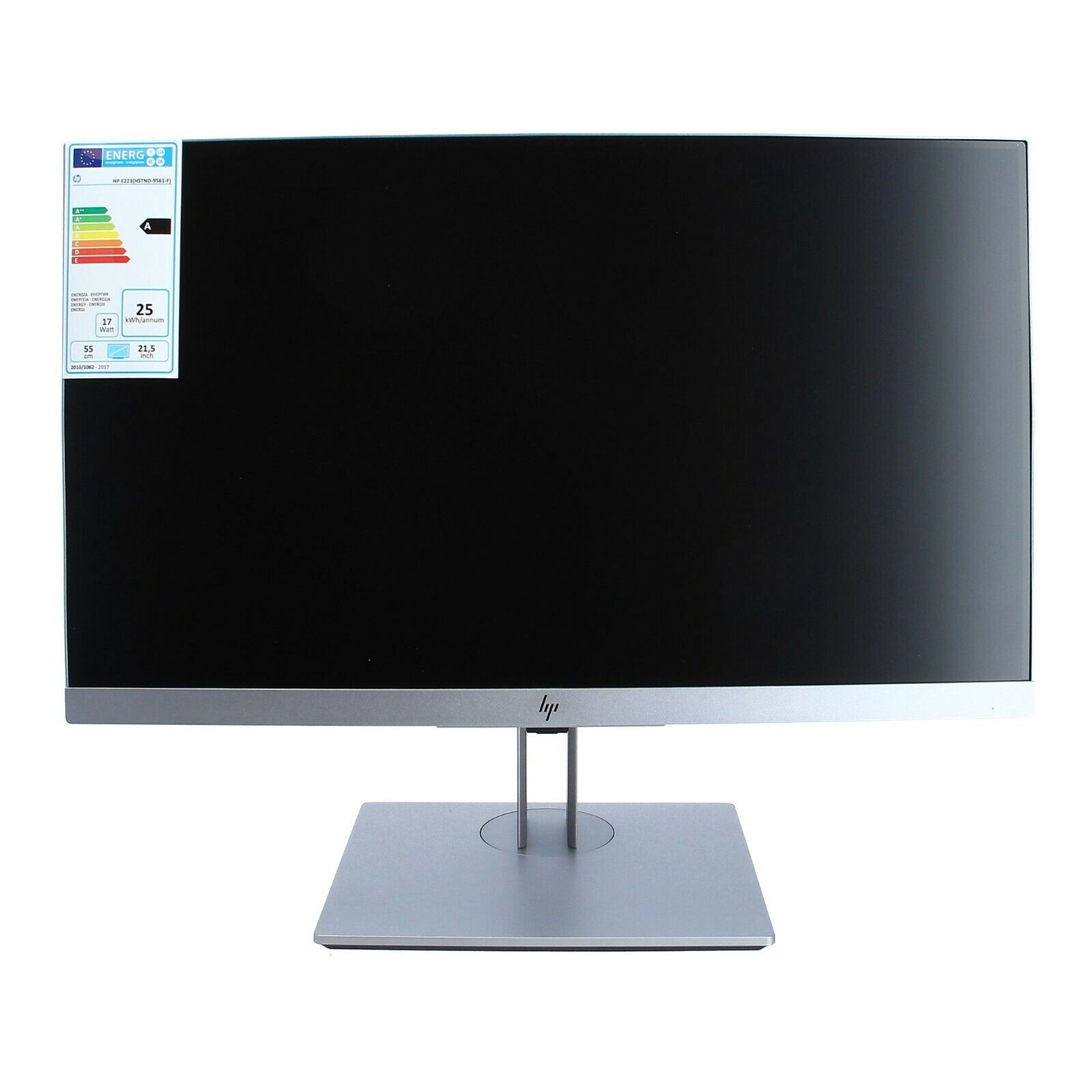 HP EliteDisplay E223 22” FHD Silver IPS LED Widescreen Monitor 1080p HDMI 16:9