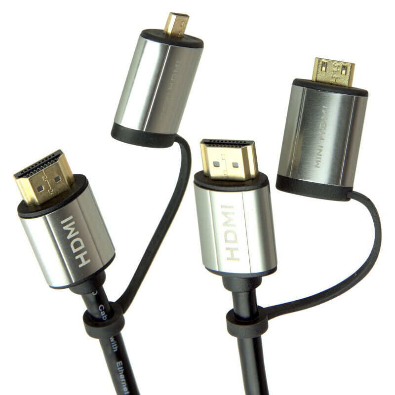  Laser HDMI 2.0 Premium 4K Cable | 1.8m | High-Speed Data Transfer | Mini HDMI