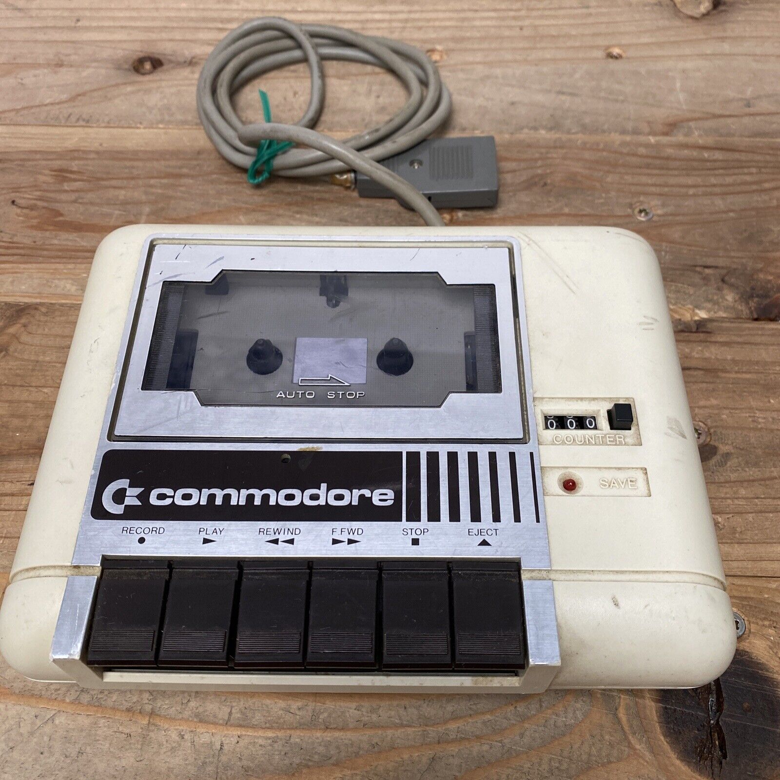 Commodore Computer Datassette Unit Model C2N Cassette Used Untested