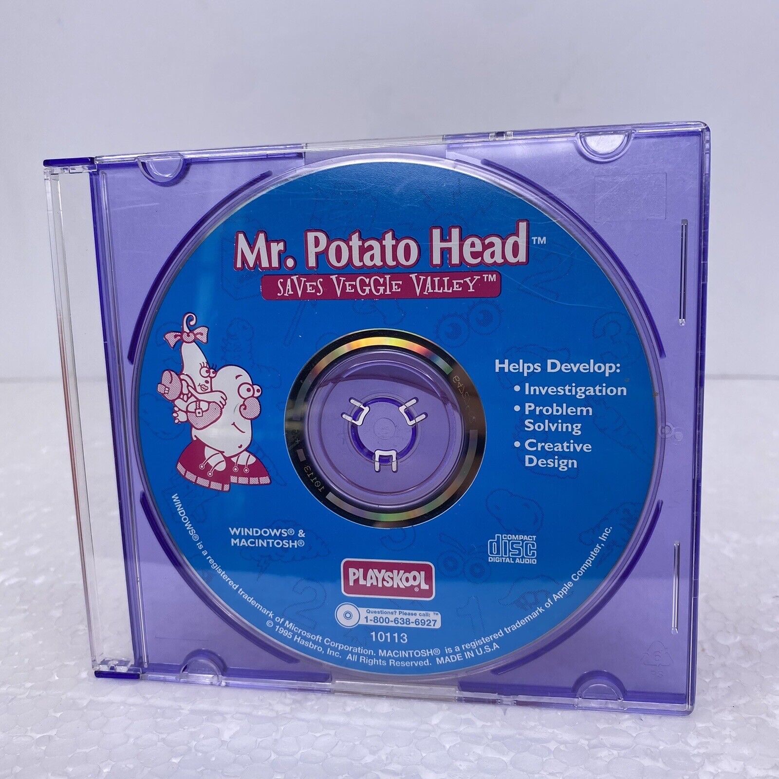Mr. Potato Head Saves Veggie Valley Playskool PC CD Kids Letter Math Phonics