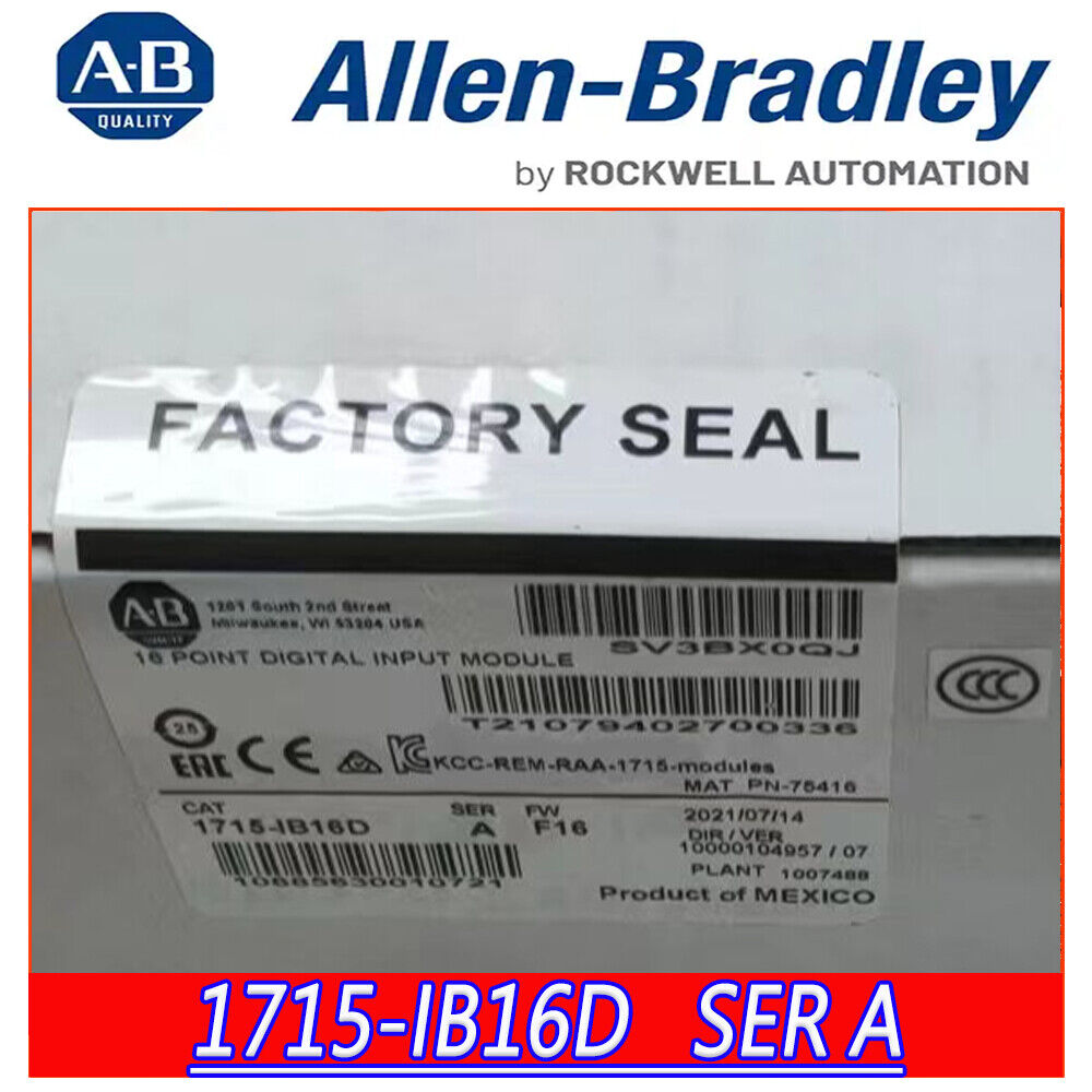 100% New Allen Bradley 1715-IB16D Brand New 