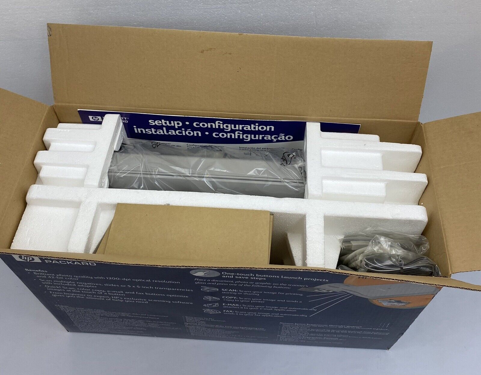 HP ScanJet Scanner 5370Cse Complete Set Color Scanner Open Box