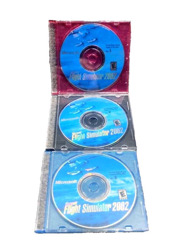 2002 Microsoft Flight Simulator PC Edition 3-Disc Set