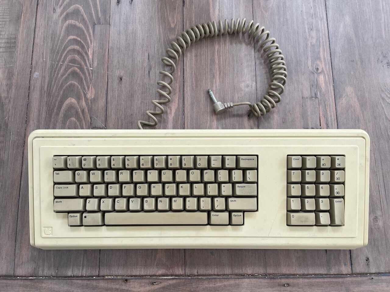 Vintage Apple Lisa Keyboard A6MB101 Confirmed Working, with new foam & foil pads