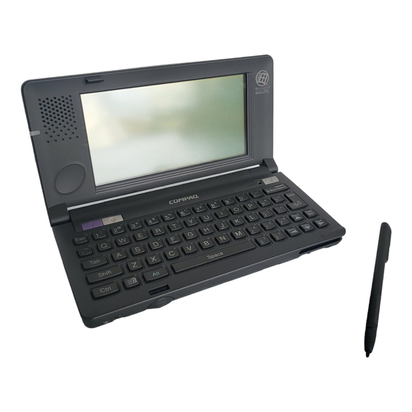 Rare Vintage COMPAQ C120+ Palmtop Mini Pocket PC PDA Retro Laptop - UNTESTED