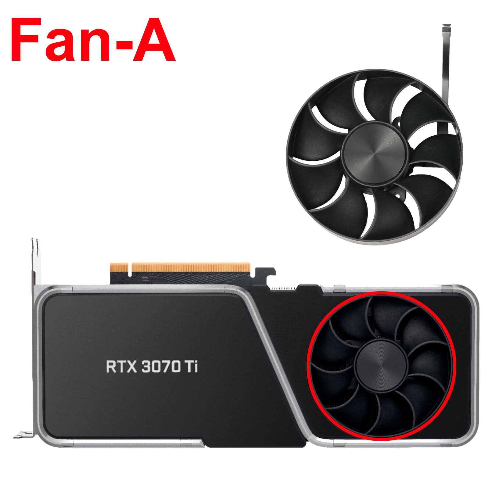 Graphics Card Cooling Fan For NVIDIA RTX 3070 Ti Founder Edition