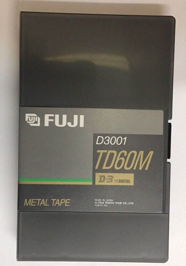 NEW -  Fuji film D-3 D3001 1/2 inch Digital Metal Videocassette -TD60M
