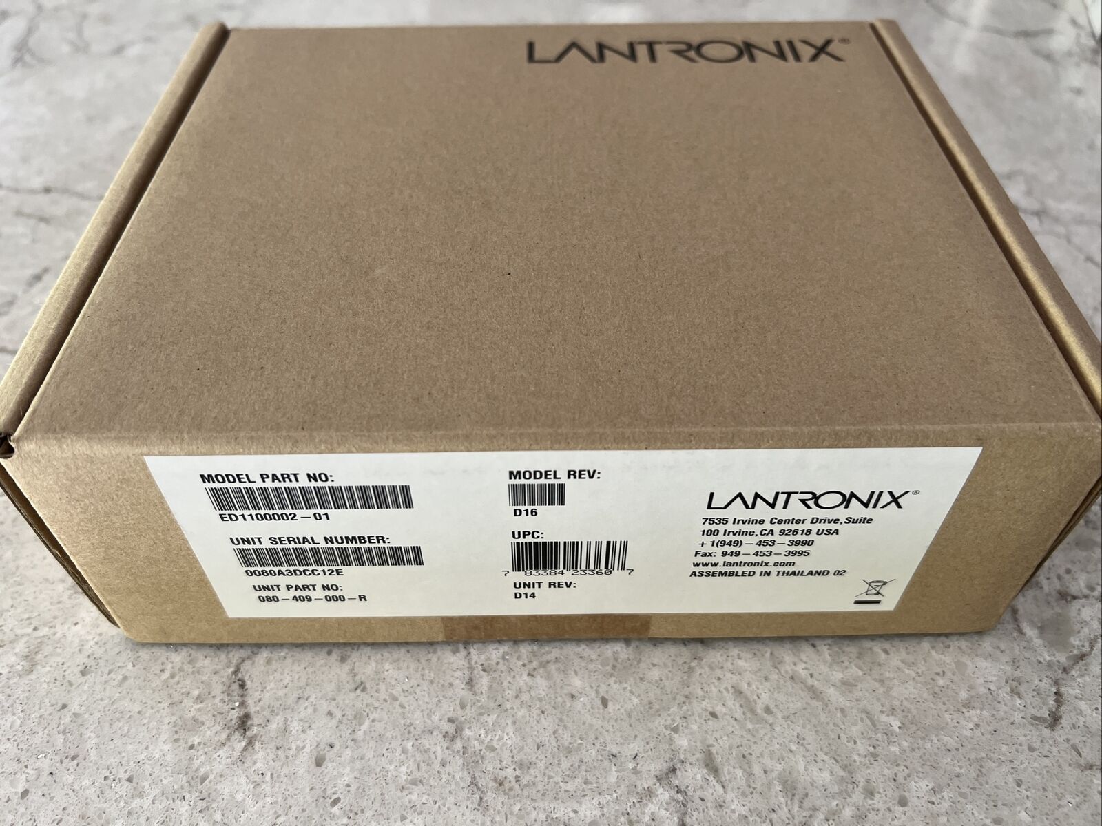 Lantronix EDS1100 ED1100002-01 1 Port Serial RS232/422/485 To Ethernet IP Secure
