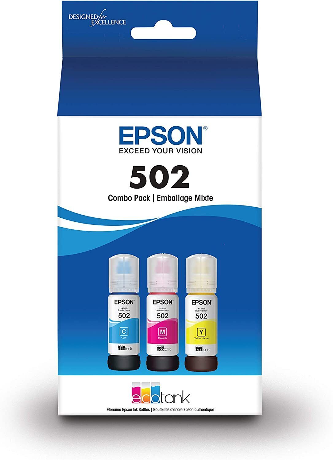 EPSON T512 EcoTank Ultra-high Capacity Bottle Ink - Color Combo Pack (‎T512520-S