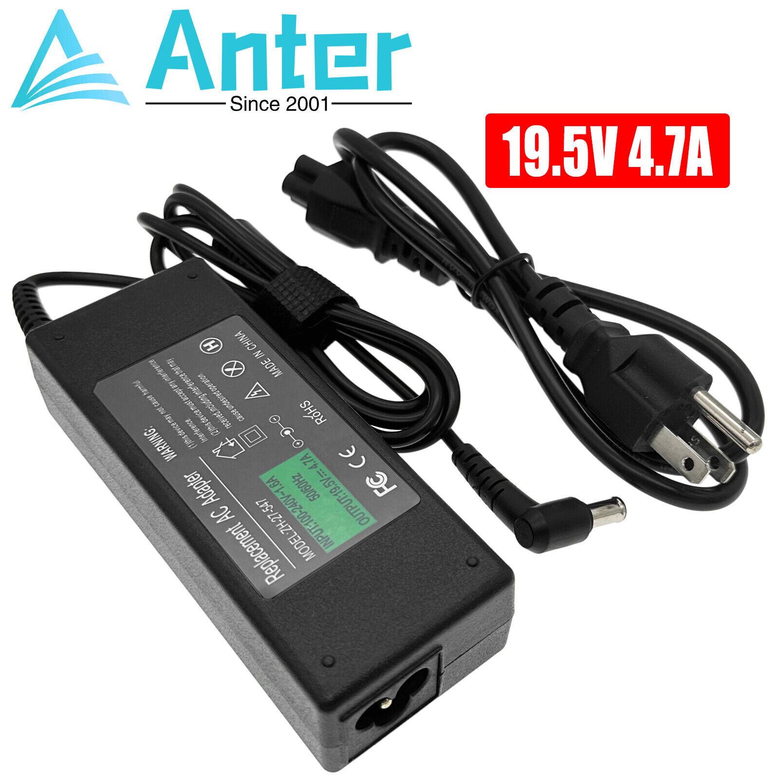 AC Adapter For LG 25UM58-P 29UM58-P 34UM58-P 29WQ600-W Monitor Power Supply Cord